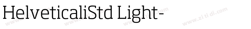 HelveticaliStd Light字体转换
